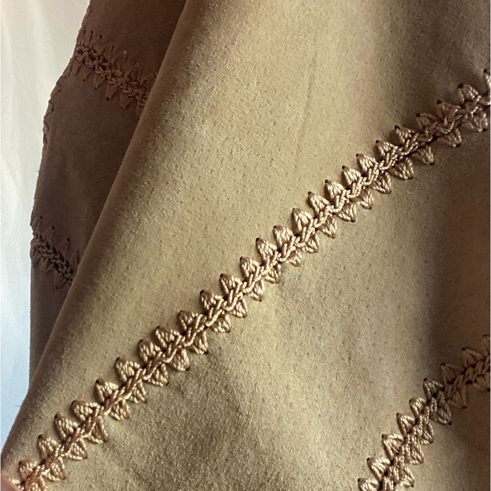 Beige leather patchwork jacket - Picture 11 of 13